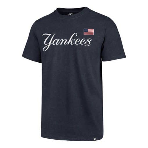 New York Yankees Men's 47 Brand Navy USA Club T-Shirt Tee