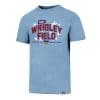 Chicago Cubs Men's 47 Brand Wrigley Field Carolina Blue T-Shirt Tee