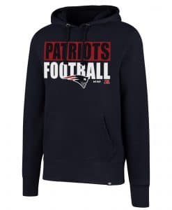 New England Patriots Men's 47 Brand Headline Fall Navy Hoodie