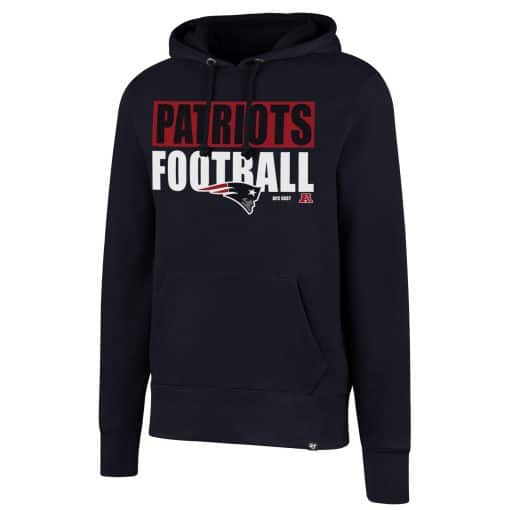 New England Patriots Men's 47 Brand Headline Fall Navy Hoodie