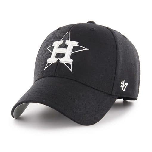 Houston Astros 47 Brand Black MVP Adjustable Hat