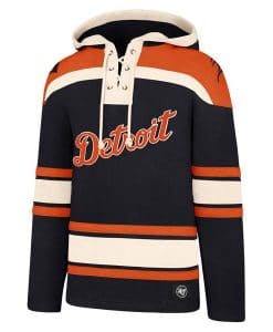 Detroit Tigers Men's 47 Brand Navy Pullover Jersey Hoodie