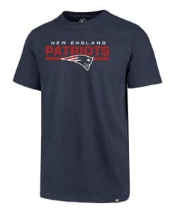 New England Patriots Men's 47 Brand Navy End Line Club T-Shirt Tee