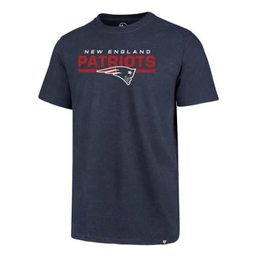 New England Patriots Men's 47 Brand Navy End Line Club T-Shirt Tee