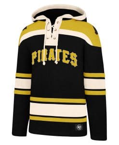 Pittsburgh Pirates Men's 47 Brand Black Pullover Jersey Hoodie