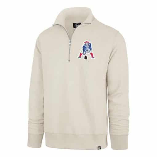 New England Patriots Men's 47 Brand Dune Classic 1/4 Zip Pullover