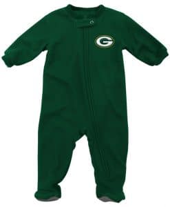 Green Bay Packers Baby Green Zip Up Blanket Sleeper Coverall