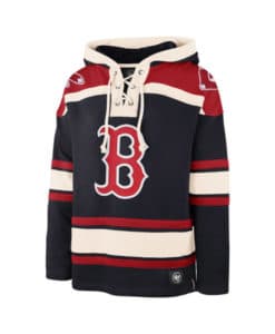 Boston Red Sox Men's 47 Brand Navy Pullover Jersey Hoodie