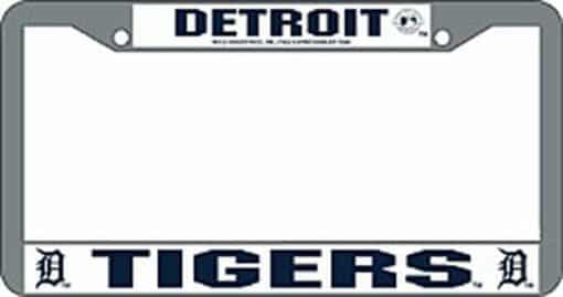 Detroit Tigers Chrome License Plate Frame
