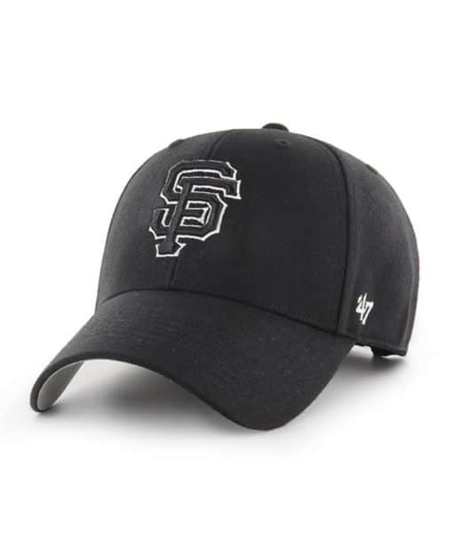 San Francisco Giants 47 Brand Black MVP Adjustable Hat