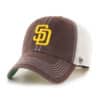 San Diego Padres 47 Brand Vintage Brown Trawler White Mesh Snapback Hat