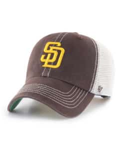 San Diego Padres 47 Brand Vintage Brown Trawler White Mesh Snapback Hat