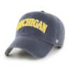 Michigan Wolverines 47 Brand Vintage Navy Script Clean Up Adjustable Hat