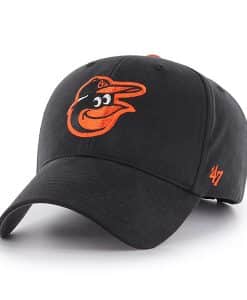 Baltimore Orioles KIDS 47 Brand Black Orange MVP Adjustable Hat