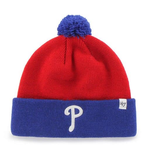 Philadelphia Phillies TODDLER 47 Brand Blue Red Bam Bam Cuff Knit Hat