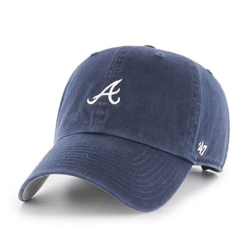 Atlanta Braves Women's 47 Brand Navy Base Runner Clean Up Adjustable Hat