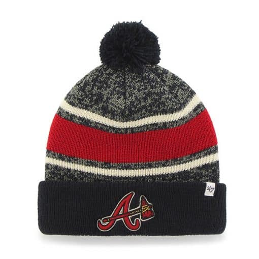 Atlanta Braves 47 Brand Navy Fairfax Cuff Knit Hat