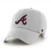 Atlanta Braves 47 Brand Storm Gray Clean Up Adjustable Hat