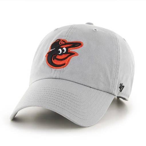 Baltimore Orioles 47 Brand Storm Gray Clean Up Adjustable Hat