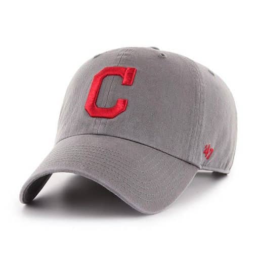 Cleveland Indians 47 Brand Dark Gray Clean Up Adjustable Hat