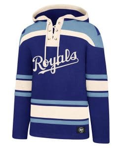 Kansas City Royals Men's 47 Brand Blue Pullover Jersey Hoodie