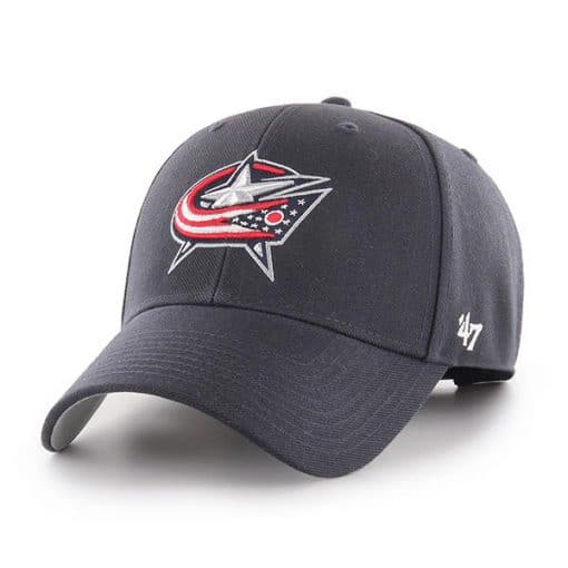 Columbus Blue Jackets 47 Brand Navy MVP Adjustable Hat