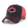 Cincinnati Reds 47 Brand Red Black Trawler Clean Up Adjustable Hat