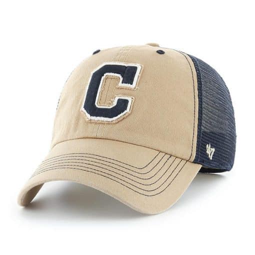 Cleveland Indians 47 Brand Khaki Taylor Closer Mesh Stretch Fit Hat