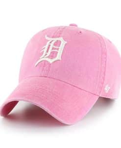 Detroit Tigers 47 Brand Pink Rose Summerland Clean Up Adjustable Hat