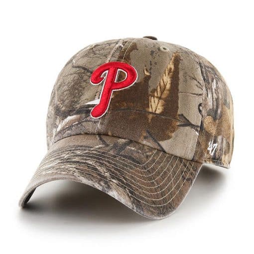 Philadelphia Phillies 47 Brand Camo Realtree Clean Up Adjustable Hat