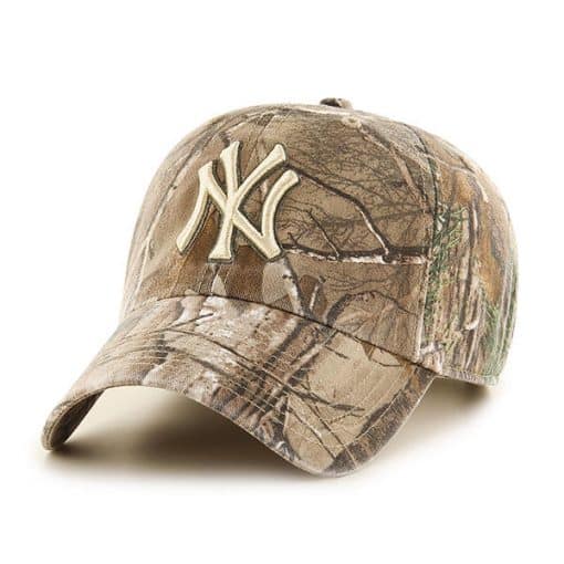 New York Yankees 47 Brand Camo Realtree Clean Up Adjustable Hat