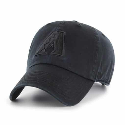 Arizona Diamondbacks 47 Brand All Black Clean Up Adjustable Hat
