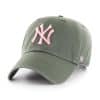 New York Yankees Women's 47 Brand Moss Pink Clean Up Hat