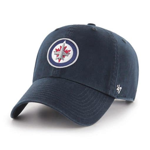 Winnipeg Jets 47 Brand Navy Clean Up Adjustable Hat