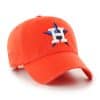 Houston Astros 47 Brand Orange Clean Up Adjustable Hat