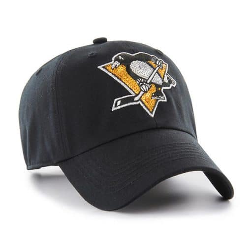 Pittsburgh Penguins Women's 47 Brand Black Sparkle Adjustable Hat