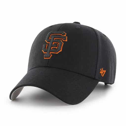 San Francisco Giants 47 Brand Black MVP Adjustable Hat