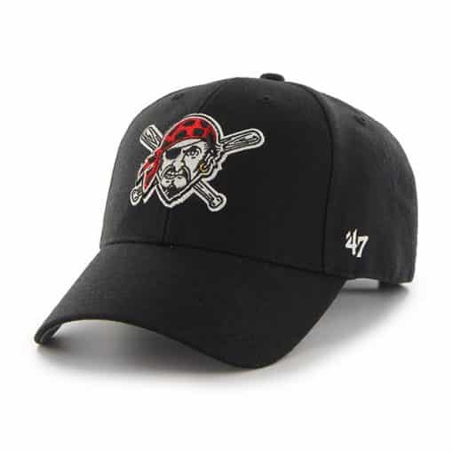 Pittsburgh Pirates 47 Brand Black Classic MVP Adjustable Hat