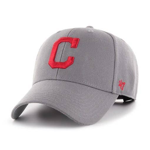 Cleveland Indians 47 Brand Dark Gray MVP Adjustable Hat