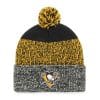 Pittsburgh Penguins 47 Brand Black Static Cuff Knit Hat