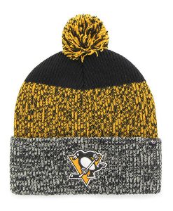Pittsburgh Penguins 47 Brand Black Static Cuff Knit Hat