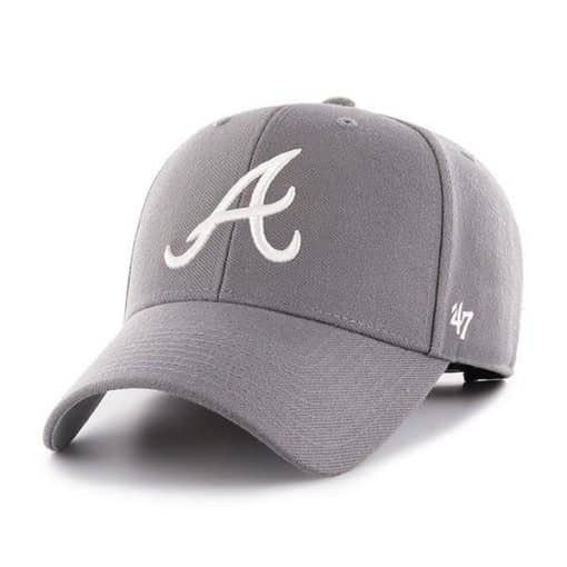 Atlanta Braves 47 Brand Dark Gray MVP Adjustable Hat