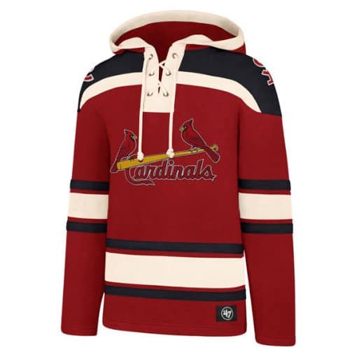 St. Louis Cardinals Men's 47 Brand Red Pullover Jersey Hoodie