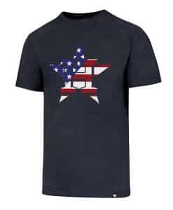 Houston Astros Men’s 47 Brand Red White & Blue Club T-Shirt Tee