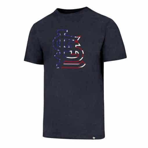 St. Louis Cardinals Men’s 47 Brand Red White & Blue Club T-Shirt Tee