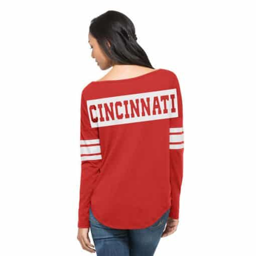 Cincinnati Reds Women's 47 Brand Red Pullover Long Sleeve Shirt - Image 2