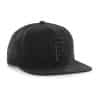 San Francisco Giants 47 Brand ALL Black Sure Shot Snapback Hat