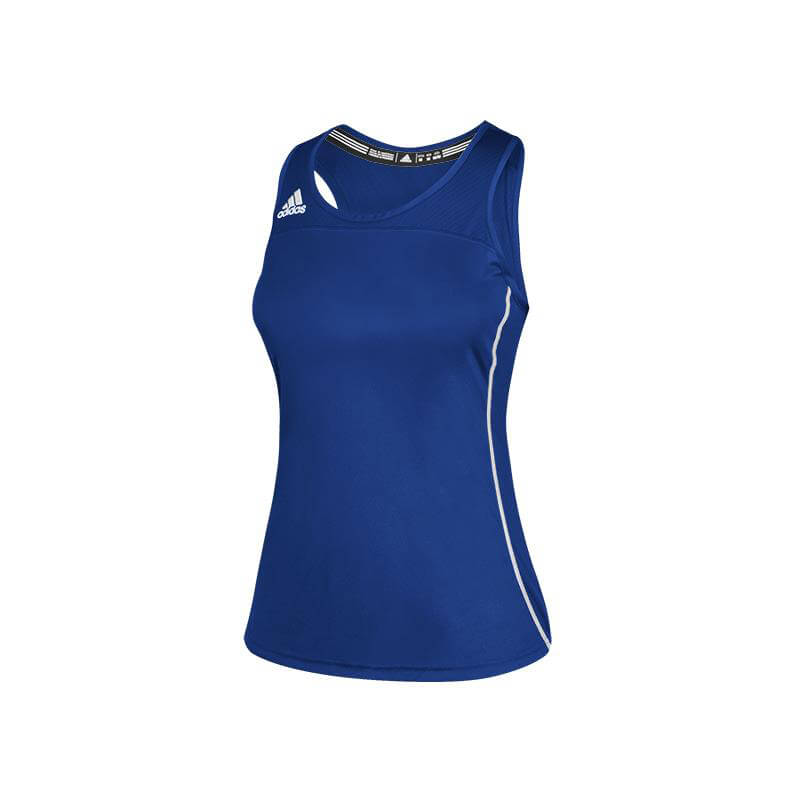 Women's Adidas Royal Blue Climacool Utility Compression Tank Top - Detroit  Game Gear