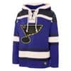 St. Louis Blues Men's 47 Brand Blue Pullover Jersey Hoodie