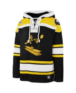 Pittsburgh Steelers Men's 47 Brand Classic Black Pullover Jersey Hoodie